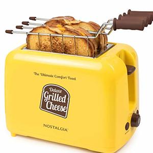 Nostalgia Deluxe Grilled Cheese Sandwich Toaster With Extra Wide Slots