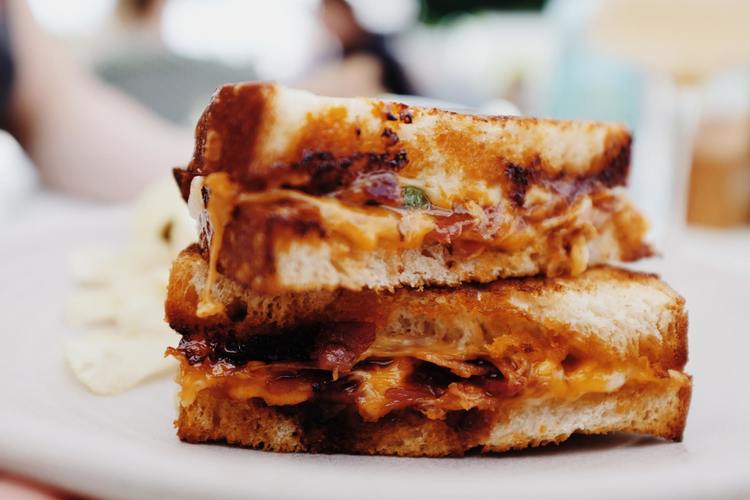 Grilled Cheese Recipe - Bacon Grilled Cheese Sandwich
