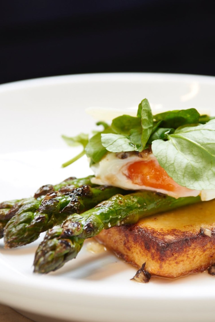 Asparagus Grilled Cheese with Poached Egg - Grilled Cheese Recipe