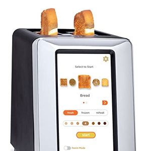 A Modern Toaster with a Touchscreen Interface for Precision Toasting