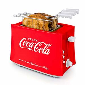 Nostalgia TCS2CK Coca-Cola Grilled Cheese Toaster With Easy-Clean Toaster Basket